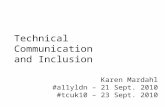 Technical Communication and Inclusion