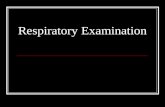 respiratory examination