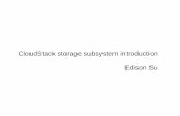 Introduction to CloudStack Storage Subsystem