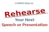 How to practice your speech