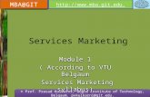 Services marketing module 1