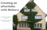 Creating an ePortfolio with Mahara
