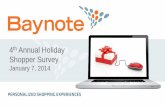Baynote 4th Annual Holiday Survey Results