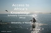 The Role of Open in African Higher Education - Namibia
