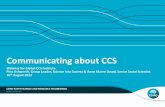 Communicating about CCS: tools and case studies