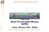 Environmental Noise Control Best Practicable Means BPM and BAT