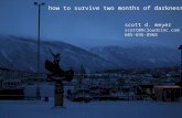 Surviving two months without sun - Rotary Ambassadorial Scholar to Tromsø, Norway
