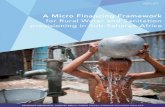 A Micro Financing Framework for Rural Water and Sanitation provisioning in Sub-Saharan Africa