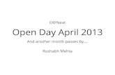 ERPNext Open Day - April 2013