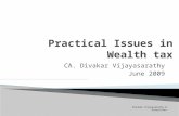 Final Practical Issues in Wealth Tax