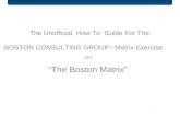 Boston Matrix exercise