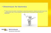 Sheetmusic for Dummies IAML2009