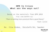 BPM in crises