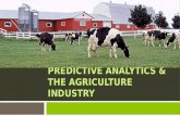 Predictive analytics in the agriculture industry