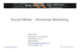 Social media bootstrap marketing brian bluff