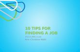 10 tips for finding a job