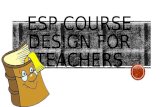 Esp course design for teachers