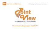Are Your Salespeople Hawks? - Marcom Productions Presents: Point of View