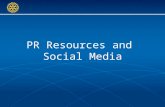 2011 RPIC Resources & Social Media