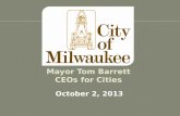 City of Milwaukee - City Changemaker - Tom Barrett
