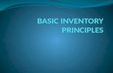 Basic inventory principles