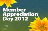 Member Appreciation Day 2012 Presentation