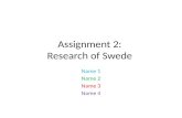 Assignment 2 research of swede