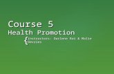 Health promotion ppt