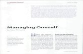 Managing oneself