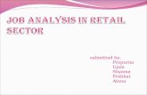 Job Analysis In Retail Sector
