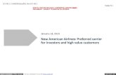 American Airlines investor presentation on the merger with US Airways