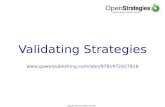 Validating strategies - a Webinar with Phil Driver