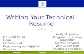Technical resumes with Dean Liesl Folks_fall2014_sept