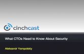 What CTOs Need to Know About Security