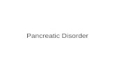 Pancreatic disorder