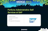 [SAP] Perforce Administrative Self Services at SAP