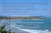 Vital registration maternal mortality. Case of Jamaica