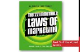 22 Immutable Laws - Part 3 in the series