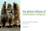 Global Collapse of Information Integrity