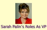 Sarah Palin's Role as Vice President