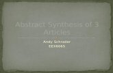 Abstract synthesis of 3 articles