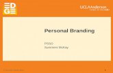Personal Branding and the Job Search - Summers Mckay 1.6.14 (UCLA PSSO)