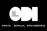 Open Data Institute (ODI) Overview by Andrea Cox