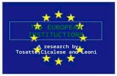 The european instituctions tos. cica. e leoni