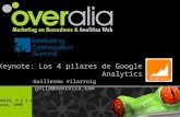 Los 4 pilares de Google Analytics. Keynote E-Metrics Madrid 09