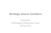 Strategic source solutions -closing presentation