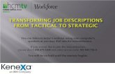 Transforming Job Descriptions From Tactical to Strategic