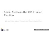 Social Media in 2013 italian Elections
