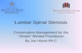 Current treatment of lumbar stenosis