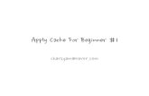 Apply cache for beginner#1